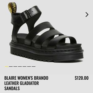 BLAIRE WOMEN'S BRANDO LEATHER GLADIATOR SANDALS EU 42